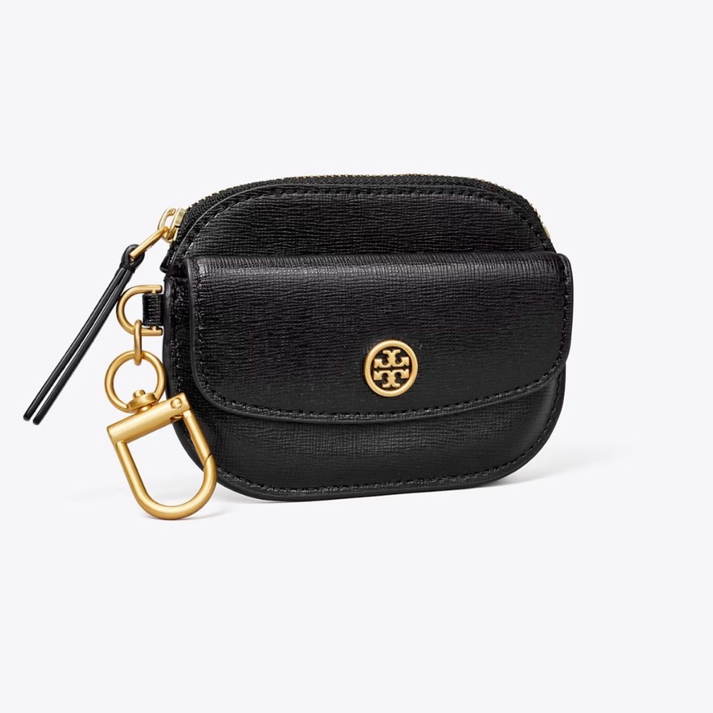 Tory Burch Robinson Card Case Key Ring